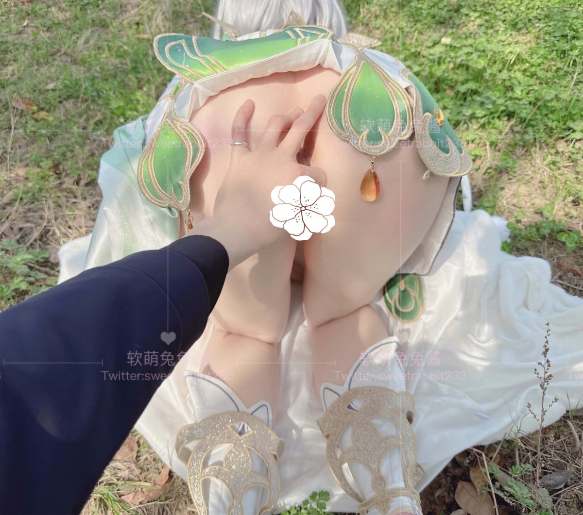 Coser@软萌兔兔酱 COS草神纳西妲 水晶棒玩弄娇嫩菊花小骚穴 水嫩一线天白虎嫩B 0035 3255143498.jpg