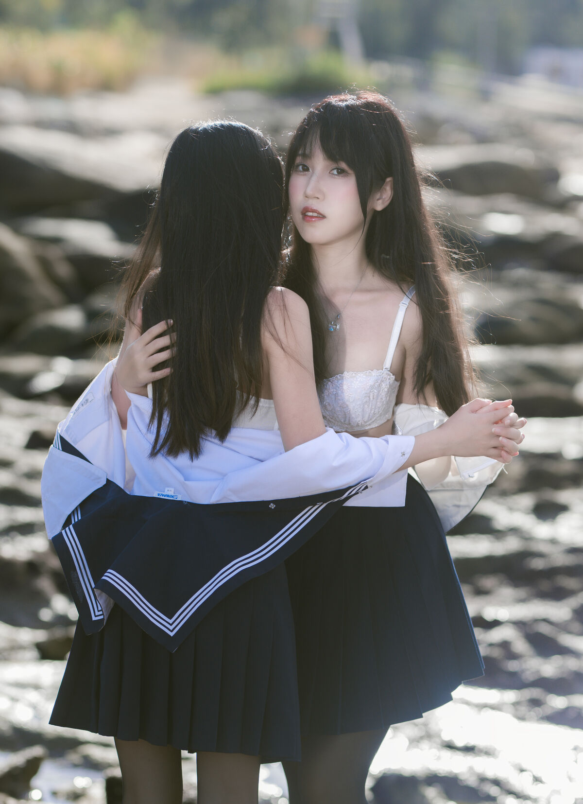 Coser@不呆猫 And 三無人型 水手服百合黑丝 0025 7076706835.jpg