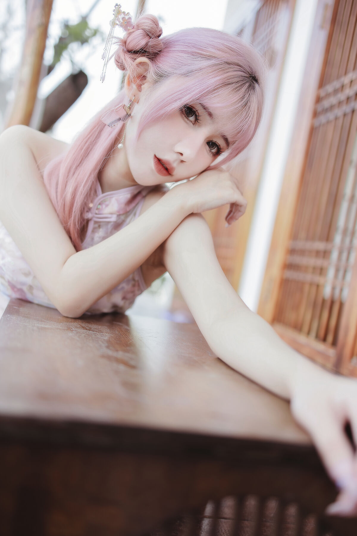 Coser@仙女月 粉色旗袍 0010 7075005981.jpg