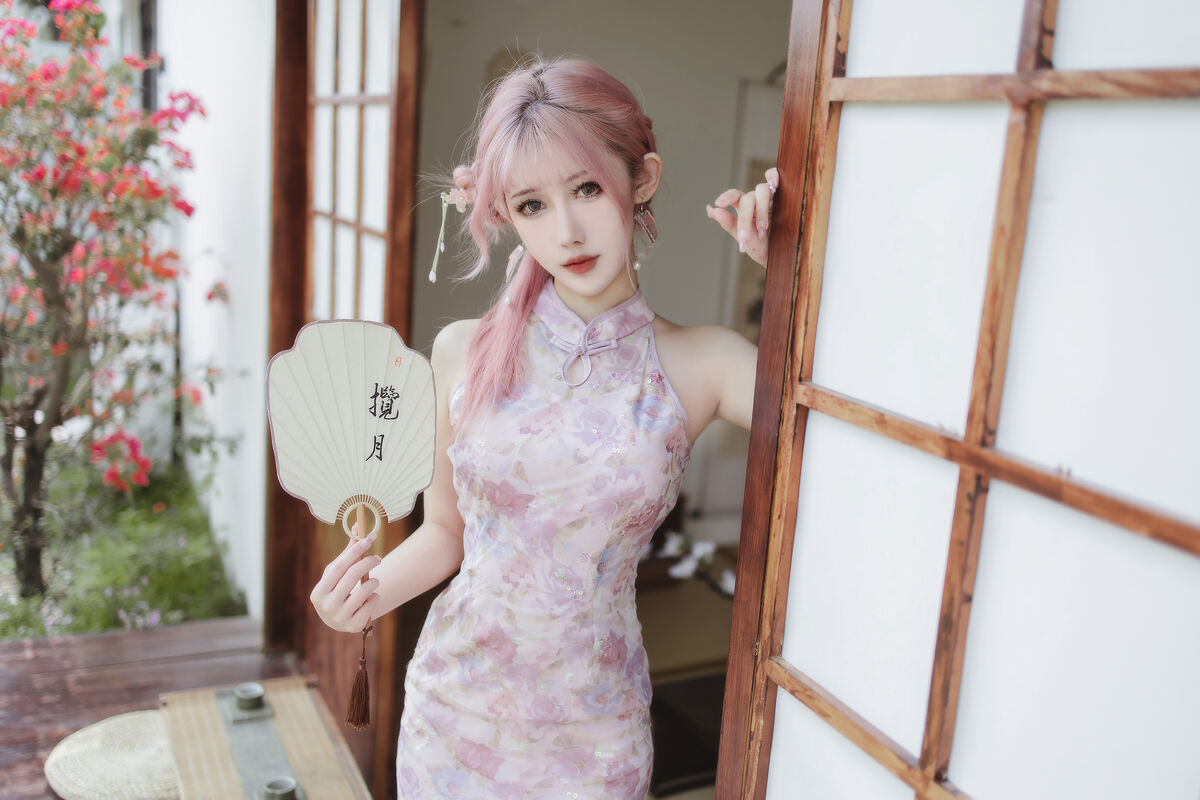 Coser@仙女月 粉色旗袍 0013 7539086442.jpg