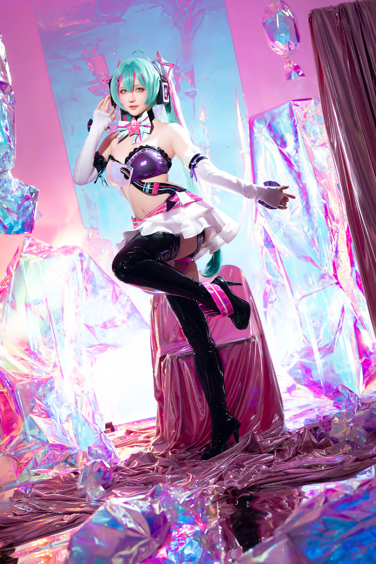 Coser@星之迟迟Hoshilily Miku初音未来 喵斯快跑 0003 2797883751.jpg