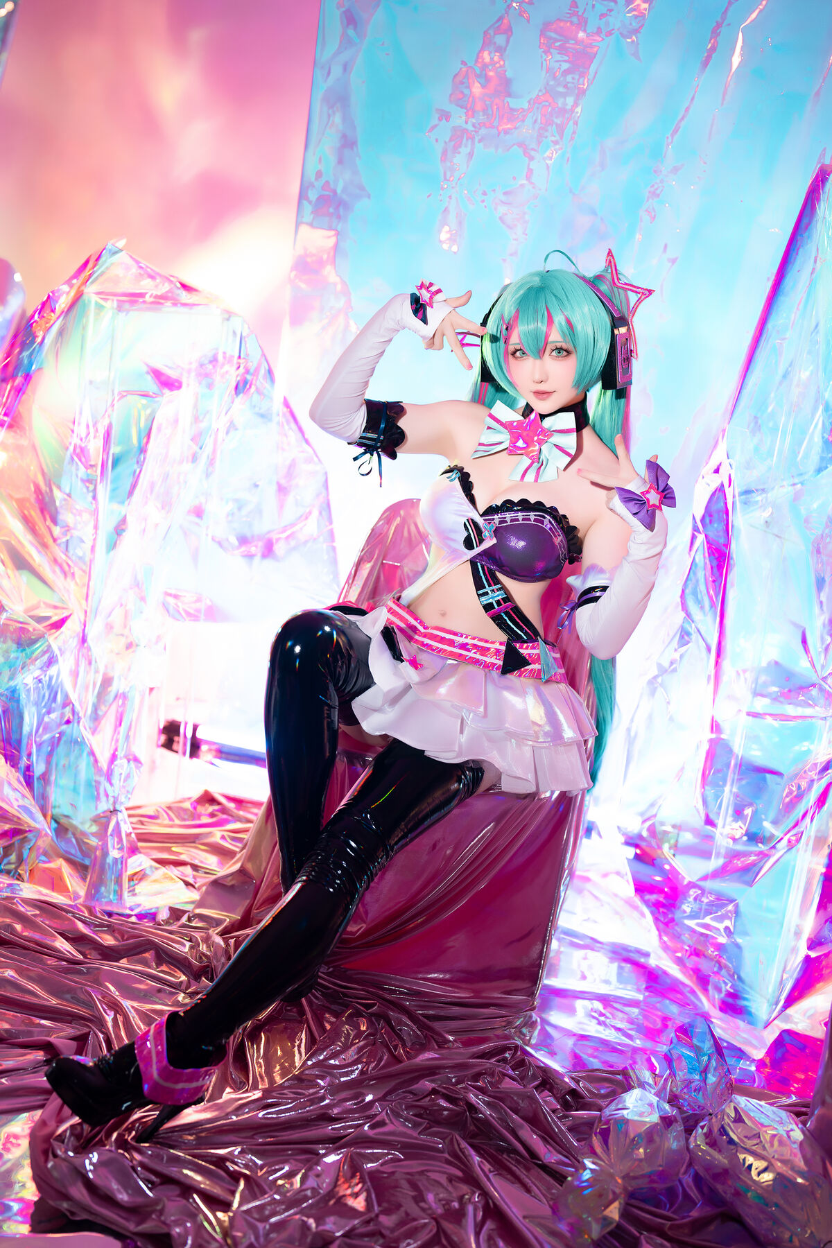 Coser@星之迟迟Hoshilily Miku初音未来 喵斯快跑 0019 5129385978.jpg