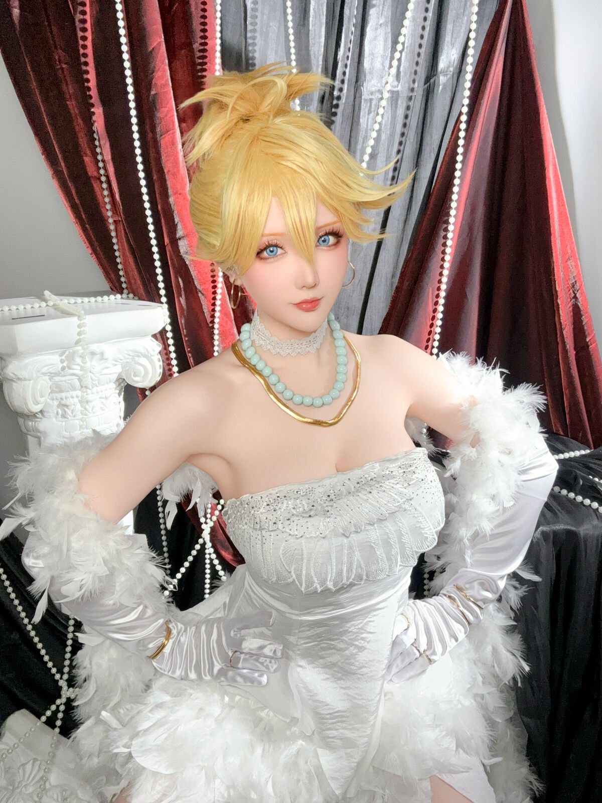 Coser@星之迟迟Hoshilily 吊带袜天使 潘迪礼服 0040 9660492505.jpg