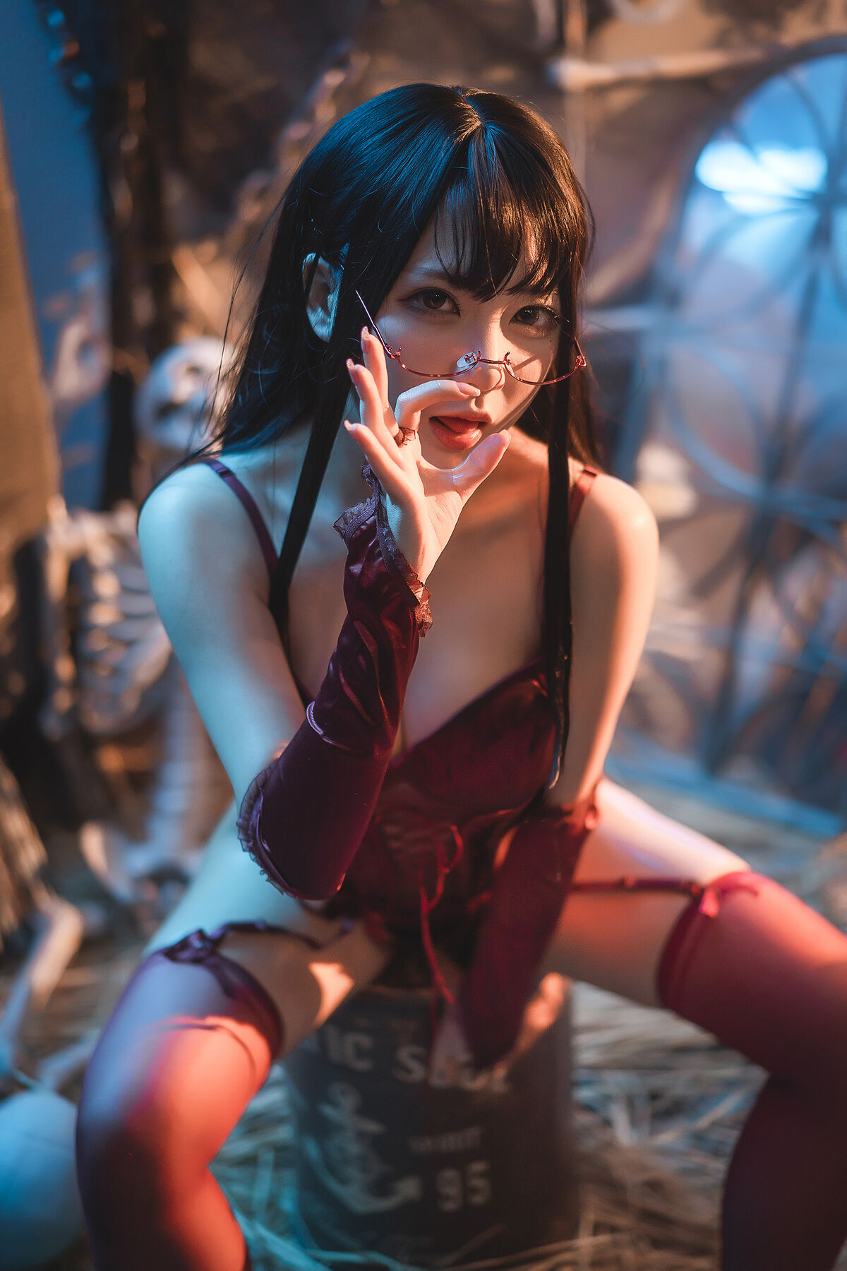 Coser@是一只熊仔吗 红色corset 0020 3486846302.jpg