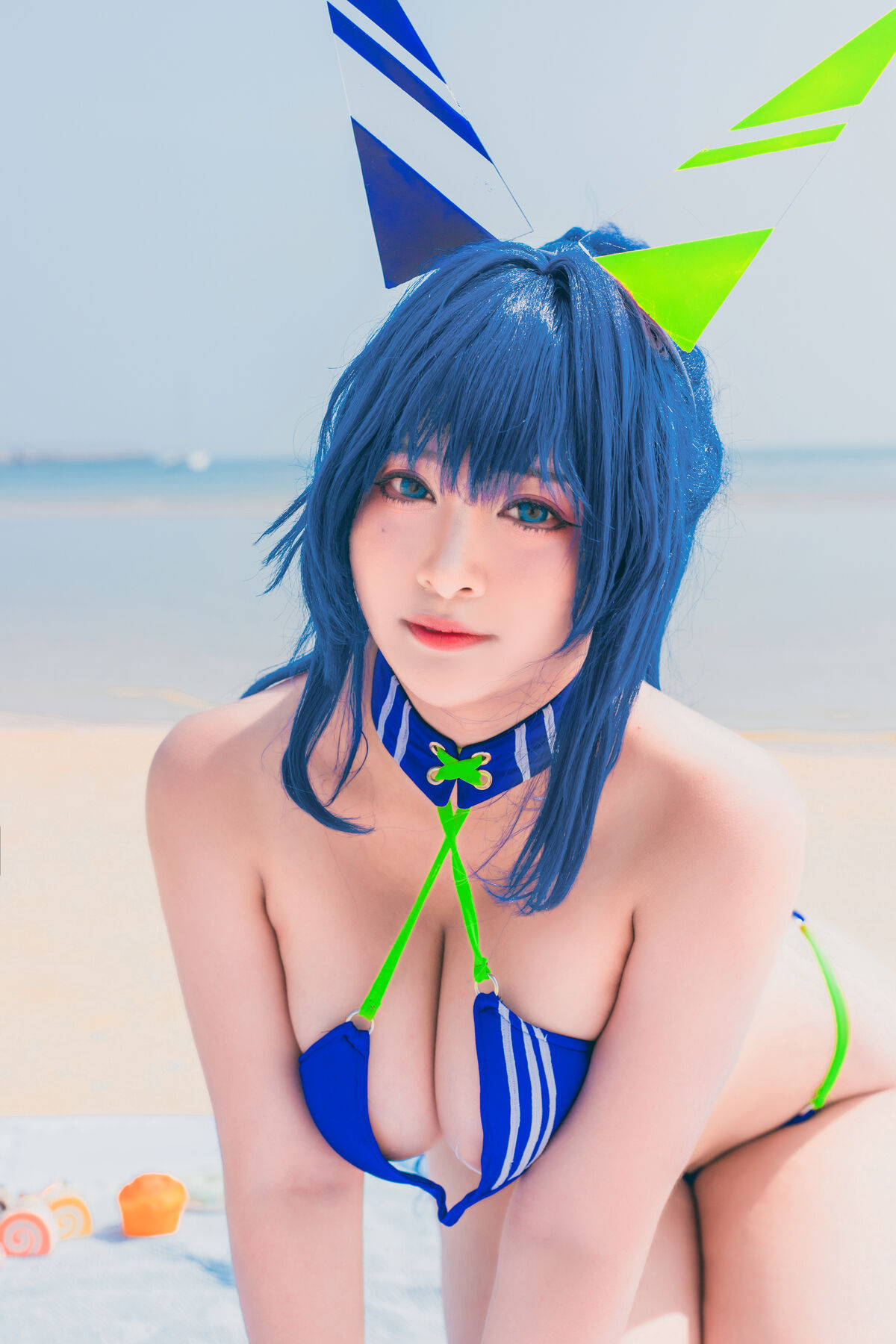 Coser@洛璃LoLiSAMA 热恋的盛夏 花园泳装 0002 2004571384.jpg